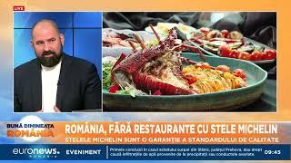 România nu are niciun restaurant cu stele Michelin. Reacția lui Chef Hădean