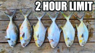 A Simple Way To Catch A Limit Fast (Catching Florida Pompano At The Beach With Lures)