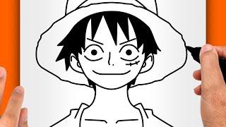 HOW TO DRAW LUFFY (EASY LUFFY DRAWING)