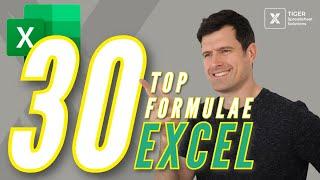 The 30 Excel Formulae You Must Know In 2024 (1-HOUR MASTERCLASS!)