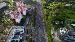 Bird's eye view of the Heroes March! Part 3 #StandWithBelarus #Belarus video@OnlinerBY httpst co3UHB