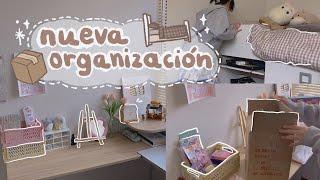 ️reacomodando y organizando mi habitación  desk tour | sofiapricot