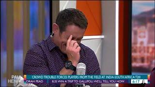 Presenters can't stop laughing - Paul Henry, Hilary Barry, Jim Kayes