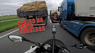 PEGUEI A BR116 E VIREI A MAO NO CORREDOR! MOTOVLOG.