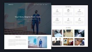 Responsive Agency Website Using HTML / CSS / JavaScript | Step by Step Web Design Tutorial