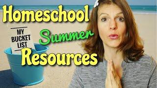 Homeschool During Summer Ideas YOU can Use! || Homeschool Summer Plans