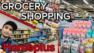 Grocery Shopping Haul by Testy Foods in South Korea Homeplus