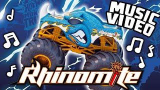 "BOOM! IT'S RHINOMITE!" | Official Hot Wheels Monster Truck Music Video 