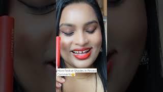 Maybelline Ultimatte- More Scarlet #festivelipstick #festivemakeup #peppysage