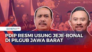 Keterangan Ono Surono Usai PDIP Resmi Usung Jeje-Ronal di Pilgub Jawa Barat