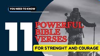 11 Bible verses about Strenght &  Courage (Every Christian needs to know) #bibleverses #God