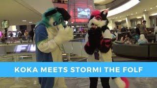 Unedited Video: Koka Meets Stormi the Folf at FWA