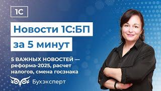 Новое в 1С Бухгалтерия —выпуск от 11.12.2024. Реформа-2025, УСН при торговле на маркетплейсах и др.