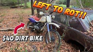 $40 abandoned dirt bike! WILL IT RUN???