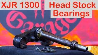 Yamaha XJR 1300, Steering Bearing Replacement :-  (1 of 2)