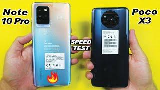 Infinix Note 10 Pro vs Poco X3 - Speed Test & Rendering Test