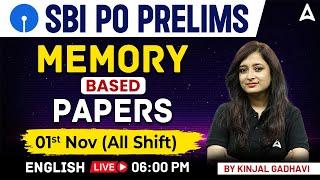 SBI PO 2023 | SBI PO English Memory Based Paper 2023 | English By Kinjal Gadhavi