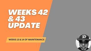 Week 42 & 43 + Weeks 13 & 14 of Maintenance