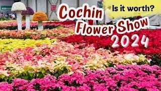 Cochin Flower Show 2024 | India's largest flower show | Marine Drive Kochi | Jasmin Nooruniza