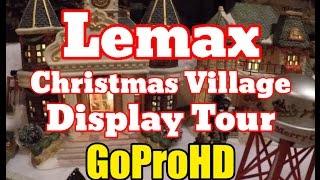 Lemax Christmas Village Town New (GoPro HD) - Home Display Tour Setup Ideas