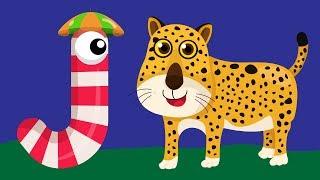 Learn the Alphabet with Animals | JAGUAR | Letter J Phonics