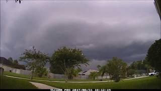 Timelapse: Gigantic thunderstorm moves in