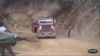 Extreme trucking (Prt 6), Amazing driving skills.