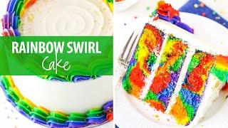 Rainbow Swirl Cake