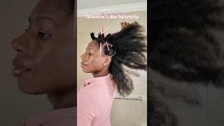 Day 7 of Valentine’s Day hairstyles  #naturalhair #naturalhairstyles #valentinesdayhairstyles