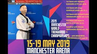 TELIKOSTOGLOU Apostolos [SILVER MEDAL ,M 80kg] DAY 4, Manchester 2019 World Taekwondo