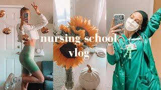 DAYS IN THE LIFE OF A NURSING STUDENT | ICU clinical, working out + mental health chat