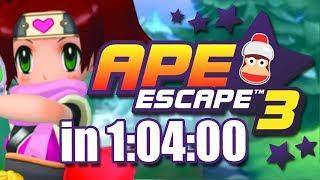 Ape Escape 3 (サルゲッチュ3) Any% Speedrun | 1:04:00