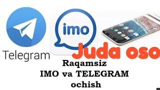 RAQAMSIZ IMO VA TELEGRAM OCHISH /VIDEONI OXIRIGACHA KOʻRING  (Telegram va imo sirlari)