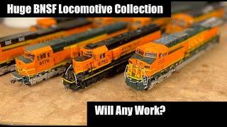 Huge HO Scale BNSF Locomotive Collection Unboxing & Repair