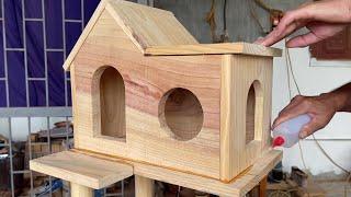 Easy Woodworking Projects Plans - A Lovely Bird Cage can be Easily made at Home Very Simply