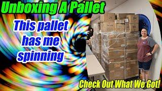 Unboxing A Pallet that makes me spin and want to smell random things! What is in here?