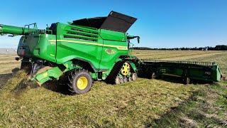 John Deere S690, S790 & X9 1100 harvesting Grass Seed | Harvest 2024