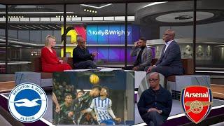 Kelly & Wrighty Review Arsenal vs Brighton 1-1 | Ian Wright on Arsenal Unfair Penalty & Title Race