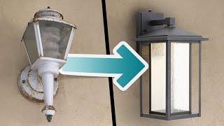 Easy Outdoor Light Fixture Update - 20 Minute DIY Upgrade