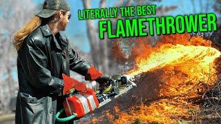 How to Build the CHEAPEST & LAZIEST Flamethrower (with nothing but Duct Tape and Pure Genius)