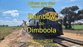 Drivers eye view, Rainbow to Dimboola, Oct 2024