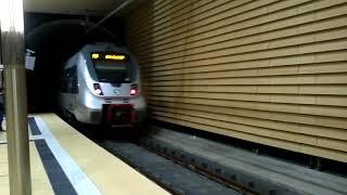 Leipzig City Tunnel - Ausfahrt einer Doppeleinheit in den Tunnel- train goes into the tunnel