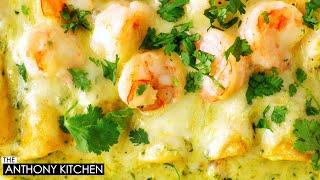 Let’s Make the BEST Shrimp Enchiladas EVER.