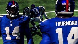 Madden 18 - John Thurmond Put Giants On His Back ! Destroy Oppenents !