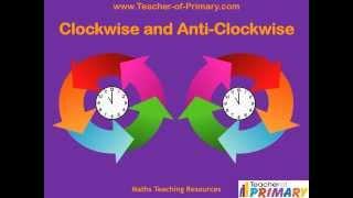 Clockwise and Anti Clockwise - Teaching Resource
