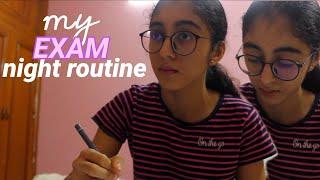 realistic study night routine for exams  study vlog 2023  Nehal Baid