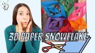 How to Make a 3D Paper Snowflake