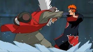 Jiraiya vs Pain  - Jiraiya Loses His Arms By Fighting Sage Of Six Paths