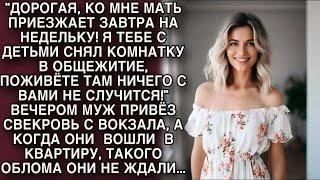 Вечером муж привез свекровь с вокзала, а когда они вошли в квартиру такого облома не ожидали