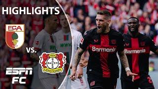 INVINCIBLE SEASON  Bayer Leverkusen vs. FC Augsburg | Bundesliga Highlights | ESPN FC